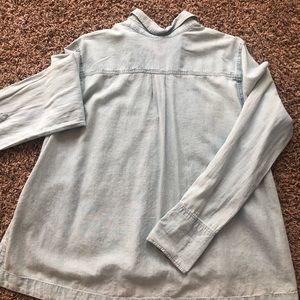 Free People Denim long sleeve shirt